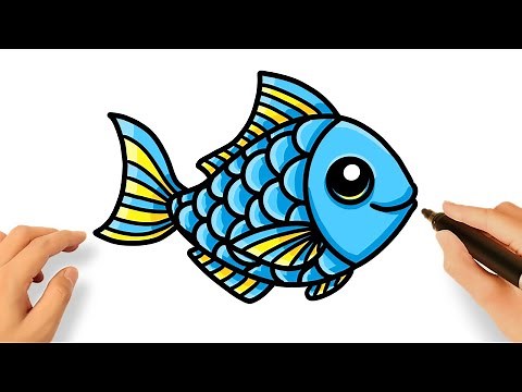 COMMENT DESSINER un POISSON FACILE ÉTAPE PAR ÉTAPE