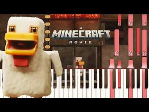 Steve's Lava Chicken - A Minecraft Movie | Piano Tutorial