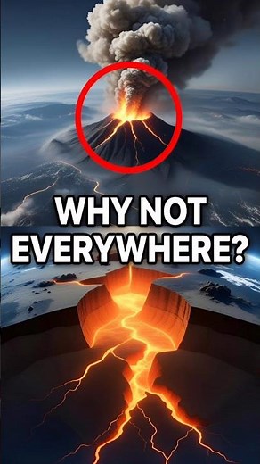 Why Volcanoes Don’t Erupt Everywhere 🌋 #volcano #science #shorts