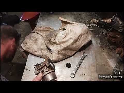 how to take the carburetor off and clean up on a Craftsman t2200 riding lawn mower 19 hp