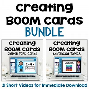 Boom Cards Course Bundle| Learn to Design & Sell Self-Grading Digital Task Cards