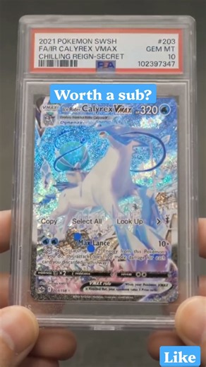 FA/IR CALYREX VMAX PSA 10 Pokemon card #pokemon #pokemontcg #pokemoncards ##pokemoncommunity