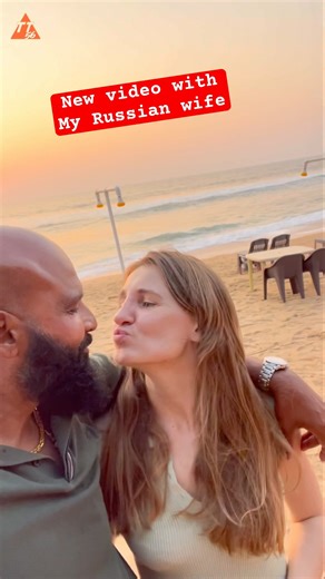 Indian Husband 🇮🇳 & Russian Wife 🇷🇺 Goa में Cute Moment 😍🌴
