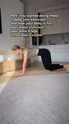 𝗘𝗹𝗲𝗼𝗻𝗼𝗿𝗮 𝗦𝗲𝗻𝗶𝘂𝘀𝗵𝗸𝗶𝗻𝗮 | 𝗬𝗼𝘂𝗿 𝗢𝗻𝗹𝗶𝗻𝗲 𝗙𝗶𝘁𝗻𝗲𝘀𝘀 𝗖𝗼𝗮𝗰𝗵 | Flatten your belly with just 2 simple yet super effective moves🔥 These exercises target your core, strengthen your deep muscles, and help... | Instagram