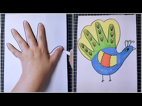 Easy Drawing Tricks for kids with your hand Drawing Ideas For Kids - Step by Step