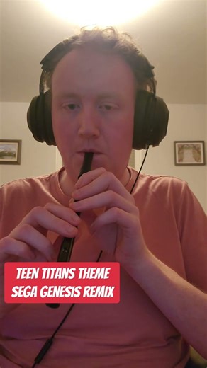 Teen Titans Theme, Sega Genesis Remix #cover #music #ewi #cartoon #teentitans #nostalgia #sega