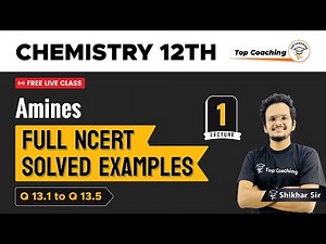 Amines -NCERT Solutions |Class 12 Chemistry Chapter 13|Part 1