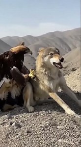 🦅🐺 Eagle vs Wolf — unbelievable real phone footage from Uzbekistan mountains!