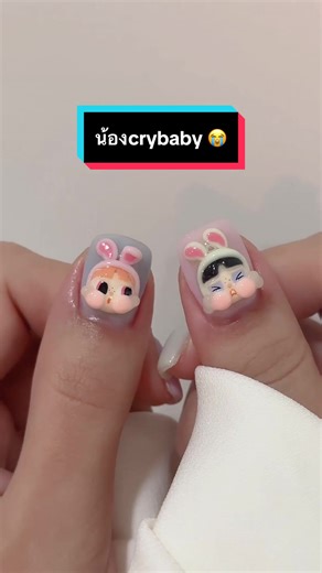 Cry Baby Powerpuff 3D Nail Art Tutorial