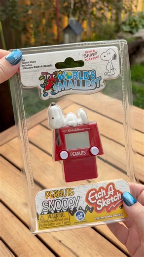 World’s Smallest Peanuts Snoopy Etch-A-Sketch! #shorts #asmr #mini #nostalgia