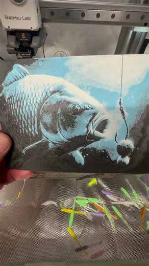 “3D Printed Common Carp in HueForge – From Final Layer to Stunning Finish!”