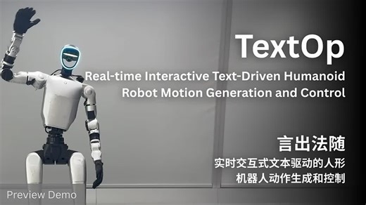 TextOp: Real-Time, Text-Driven Humanoid Robot ControlTextOp, a novel framework that enables real-time, interactive, and natural language–driven humanoid robot motion generation.With TextOp, users… | Zachary Zheng