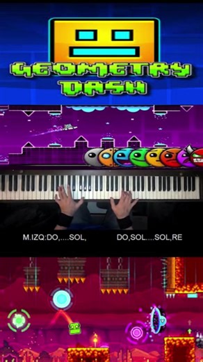 Tutorial de Geometry Dash en Piano