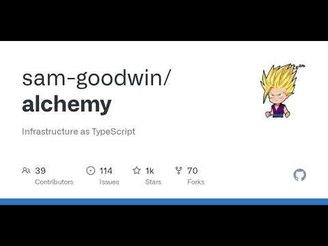 GitHub - sam-goodwin/alchemy: Infrastructure as TypeScript