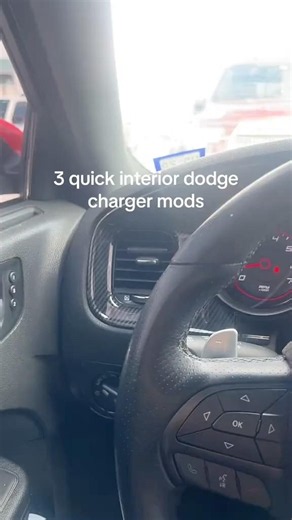 3 QUICK INTERIOR MODS FOR DODGE CHARGER 🚙 #shorts