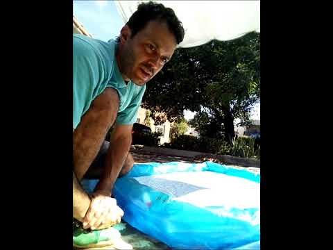 Reparación de pileta Intex/Bestway de aro inflable (inflatable ring pool repairing).
