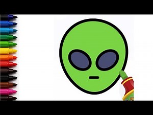 Easy Alien & Frog Drawing for Kids | Easy Drawing & Colouring Step-by-step | #drawingkids #alien