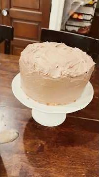 Long Week Means Buttermilk Cake With Chocolate Buttercream Frosting!