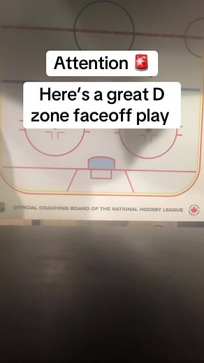 Effective D Zone Faceoff Play for Quick Breakaways