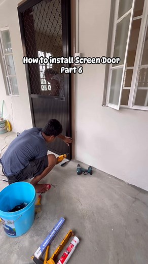 How to install Screen Door. Please watch this video. Part 6. #diy #screendoor #handyman #project | Eldie B Zubia