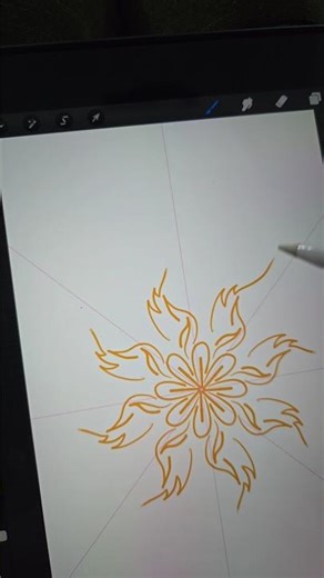 Draw with me..Procreate #drawing #art #mandala #mandalaart