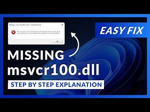 msvcr100.dll Error Windows 11 | 2 Ways To FIX | 2021
