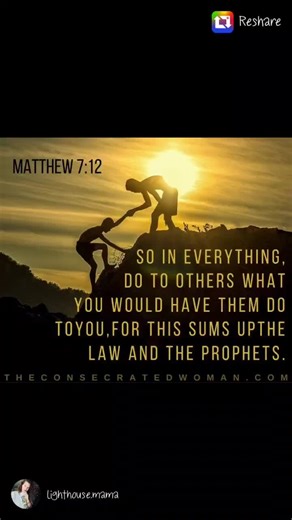 When you’re tempted to lash out at someone requiring a little “extra” of you, or dismiss someone who’s getting on your last nerve, consider asking yourself: If I were them, what would I want? 🤷‍♀️ Yeshua explained a key mindset in following Him—to treat others how you want to be treated. 🫂 If we want to live like Yeshua we need to do what He asks of us! 🫶