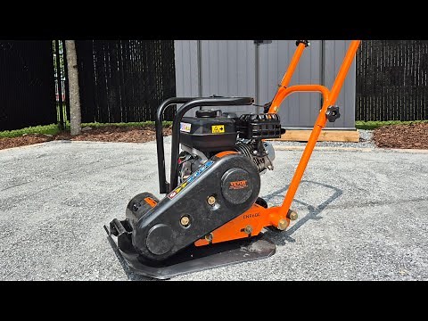 Vevor 6.5hp Plate Compactor Setup and First Use