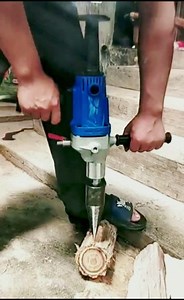 Firewood Drill Bit Wood Splitter,32MM Wood Splitter Drill Bit with a Round Shaft+Square Handle+Hex Shank Firewood Drill Bit (4Pcs,32MM) Fathers Gifts