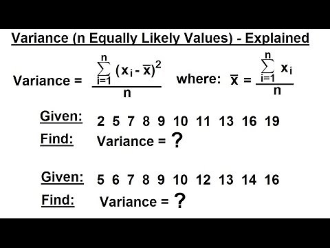 Prob & Stats - Random Variable & Prob Distribution (28 of 53) Variance Explained