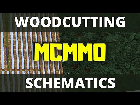 WOODCUTTING MCMMO | GRINDER SCEMATICA | COMPLETE GUIDE | HOW TO LEVEL UP WOOD CUTTING MCMMO XP