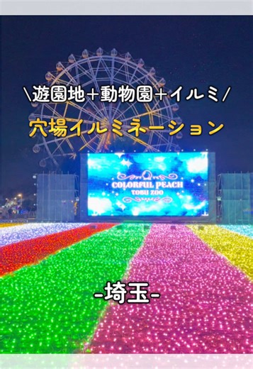 東武動物公園のウィンターイルミネーション情報