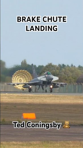 OH CHUTE! ACING A PROCEDURAL EMERGENCY BRAKE PARACHUTE LANDING #militaryaircraft #chute