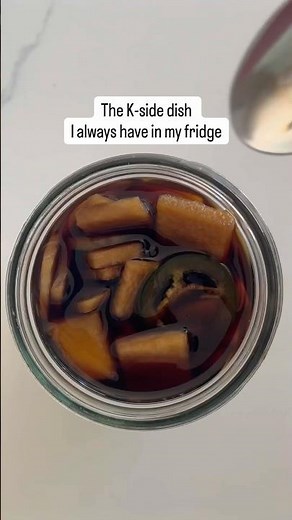 Korean pickled radish for your home KBBQ 🥩 Recipe below 👇🏻