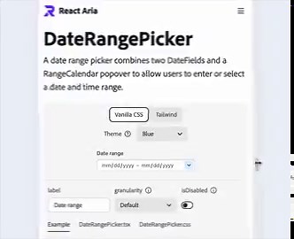 Seems like a good opportunity to share a trick I used on the React Aria website to make headings scale to fit the viewport on mobile, even with SSR.I used fontkit, a library I wrote 10 years ago to parse fonts and layout glyphs, to measure the width of the heading at build time in the "em" unit.width = font.layout('DateRangePicker').advanceWidth / font.unitsPerEmThis is a size independent measurement using the font's internal metrics. When multiplied by any font size, you get the pixel width of 