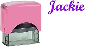 Hubco Self-Inking Child Name Stamp in Different Fonts (Script - 138, Pink S-844)
