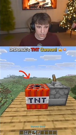 I Tried Pushing Lit TNT with a Spear… 😱💥 #minecraft #shorts