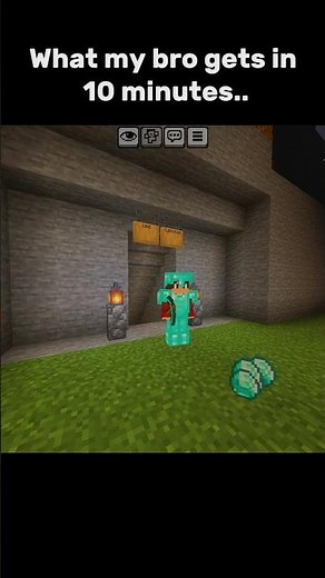 10 hours of mining VS 10 minutes... #minecraft #relatable #mining #viral#shorts