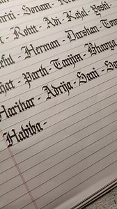 1.2M views · 19K reactions | How to write in Gothic Calligraphy || "Andrew" name in Gothic Script #lonecalligraphy #reelsviralシ #viralvideochallenge #viralvideos #artist #art #LA #calligraphy #lettering #shortsvideos | Lone Calligraphy | Facebook