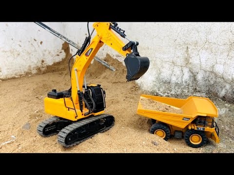 बच्चों Aaj to JCB ने truck मे मिट्टी को भरा | Diy Mini Tector Video | gadi wala cartoon video