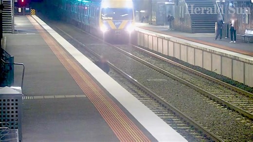 23K views · 165 reactions | CCTV has captured the moment a man fell off a platform at St Albans station into the path of a moving train before making an extraordinary escape. FULL STORY > https://bit.ly/3KzgaOv | Herald Sun | Facebook
