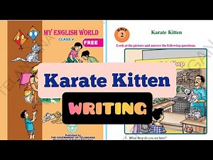 5th class English Unit-2 Karate Kitten Writing part