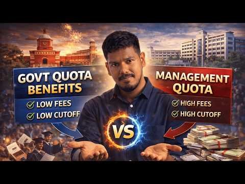 Govt Quota vs Management Quota 😳 எது better? 😳 Fees, Benefits + ₹50,000 Scholarship 💸🔥