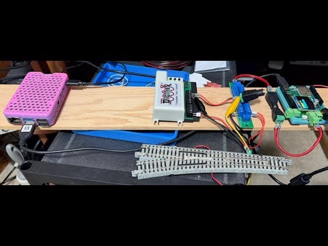 Kato N-scale #6 Turnout in Action - Powered by Digitrax DS74