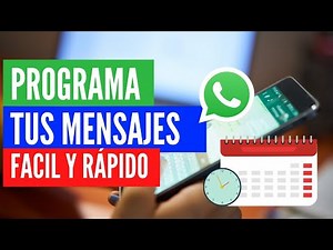 ⏰ Cómo Programar envío de mensajes en WhatsApp desde PC Válido para iPhone y Android 2020