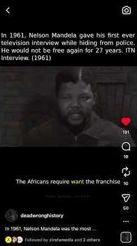 Nelson Mandela’s 1st TV Interview While In Hiding (1961) #africanhistory #southafrica #blackhistory