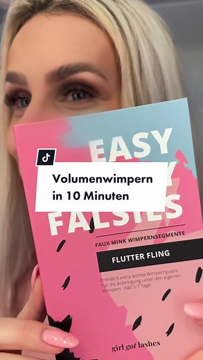 Volumenwimpern in 10 Minuten - DIY Wimpernextensions