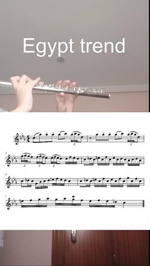 Egypt trend on the flute (with sheet music)