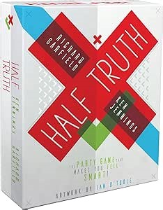 Half Truth Game - The Trivia Game That Makes You Feel Smart - Fun Board Game for Group Events, Parties & Get Togethers - Best Board Games for Teens, Young Adults, and Families