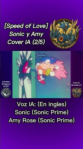[Speed of Love] | SonAmy English Cover Parte 2 [Sonic AI Cover] (Sonic Frontiers Voices) [Remake]